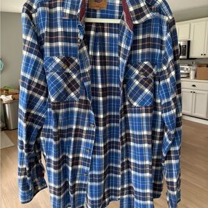 Blue Plaid Men's Shirt
